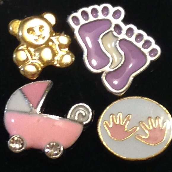 Floating Jewelry Charms, miniatures for floating jewelry lockets - Picture 1 of 2